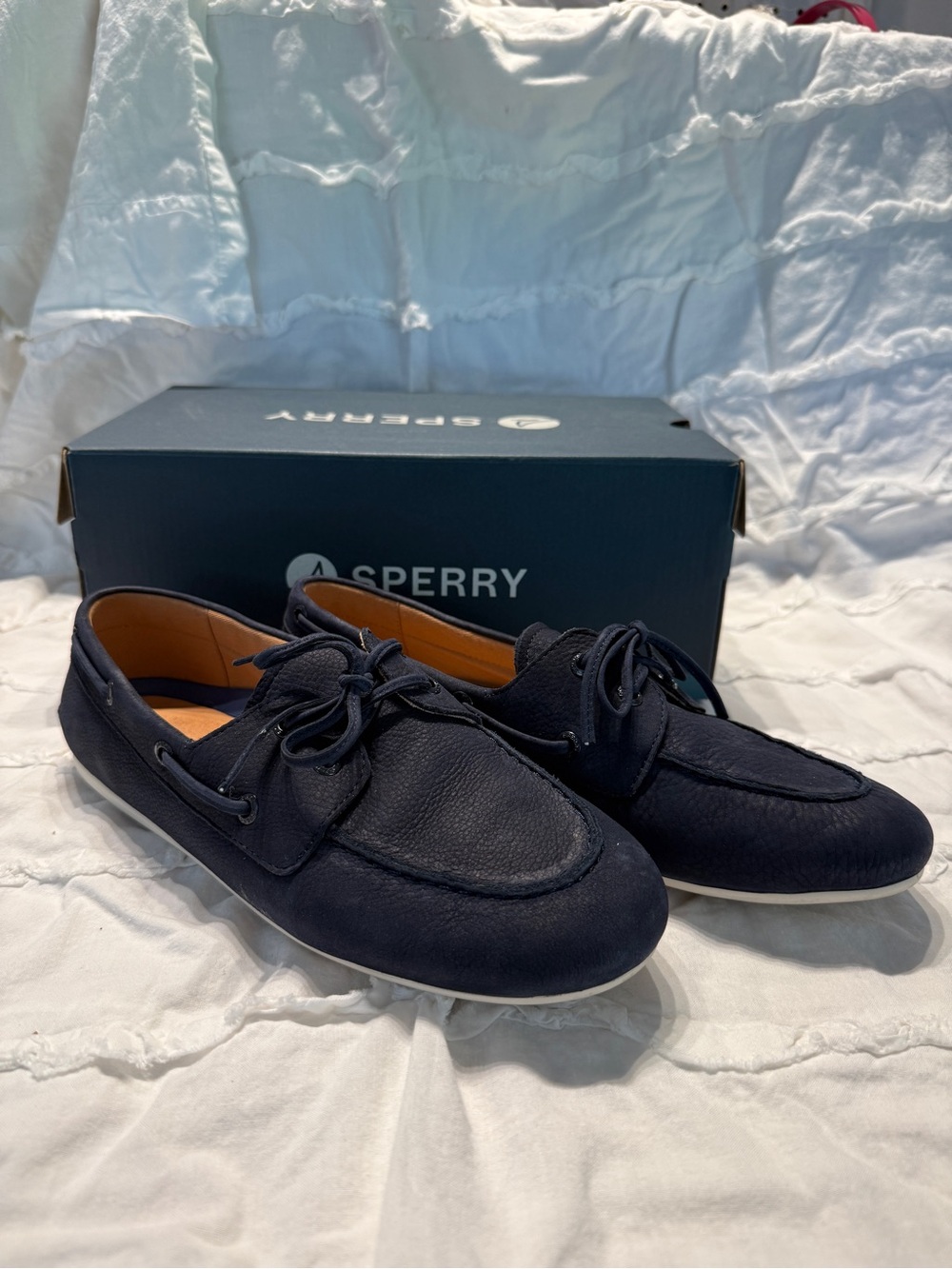 Sperry Navy Blue Women's Slip-On Boat Loafers
